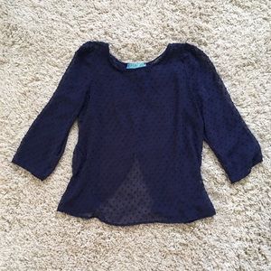 Navy Francesca’s Blouse